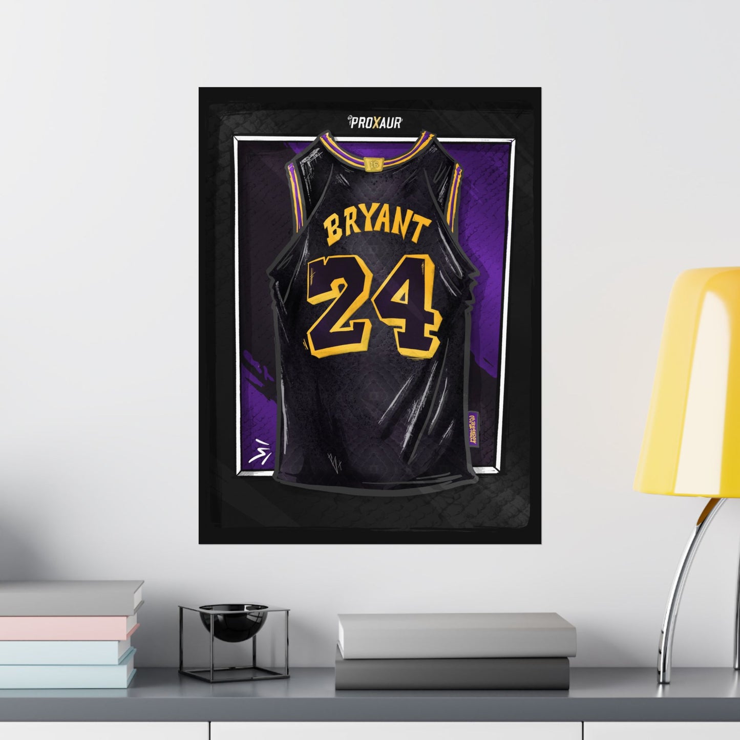 Kobe Bryant #24 Los Angeles 'Mamba Snakeskin' City Edition Jersey Poster