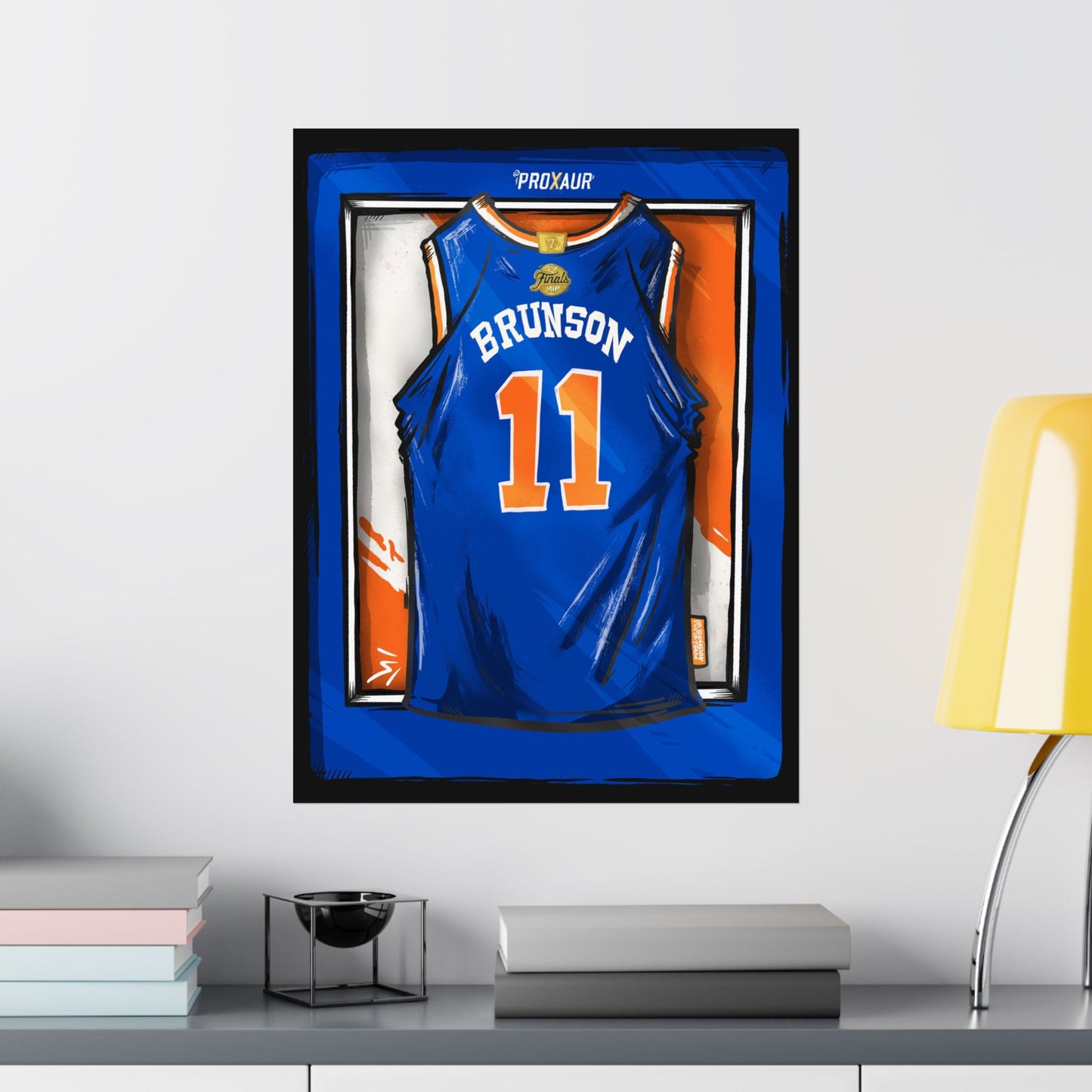 BRUNSON #11 New York 'King of New York' Champions edition Jersey Poster