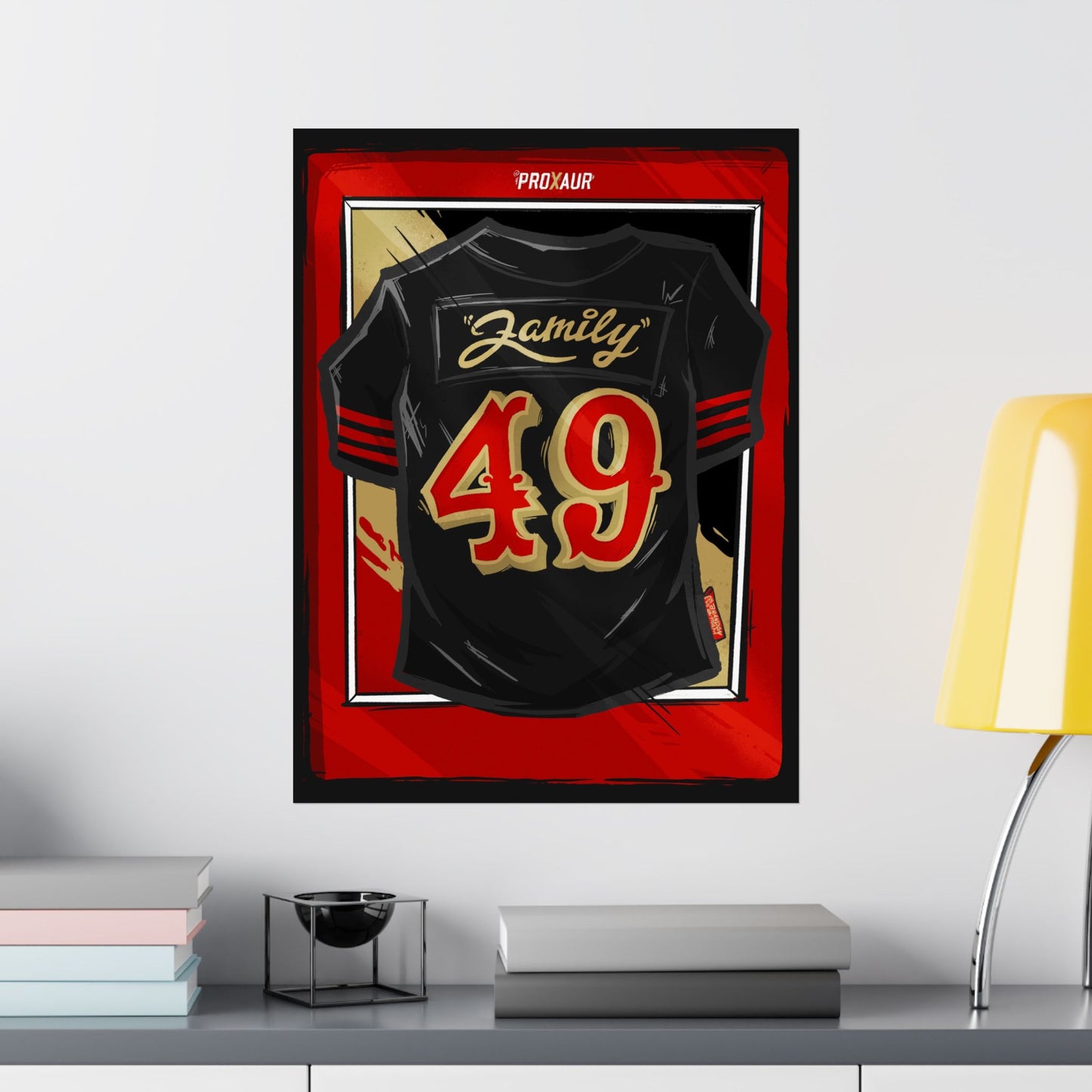 Family Rivalries #49 San Francisco 'Black' Jersey Poster