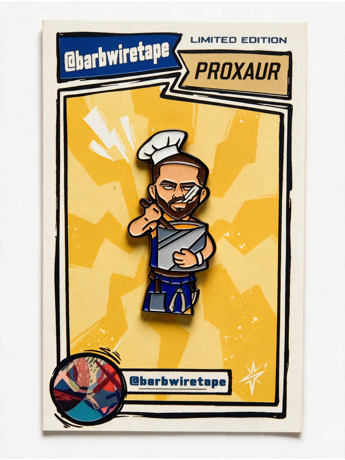 "The Chef" Pin by barbwiretape