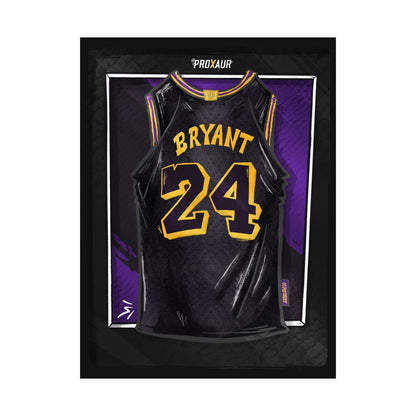Kobe Bryant #24 Los Angeles 'Mamba Snakeskin' City Edition Jersey Poster