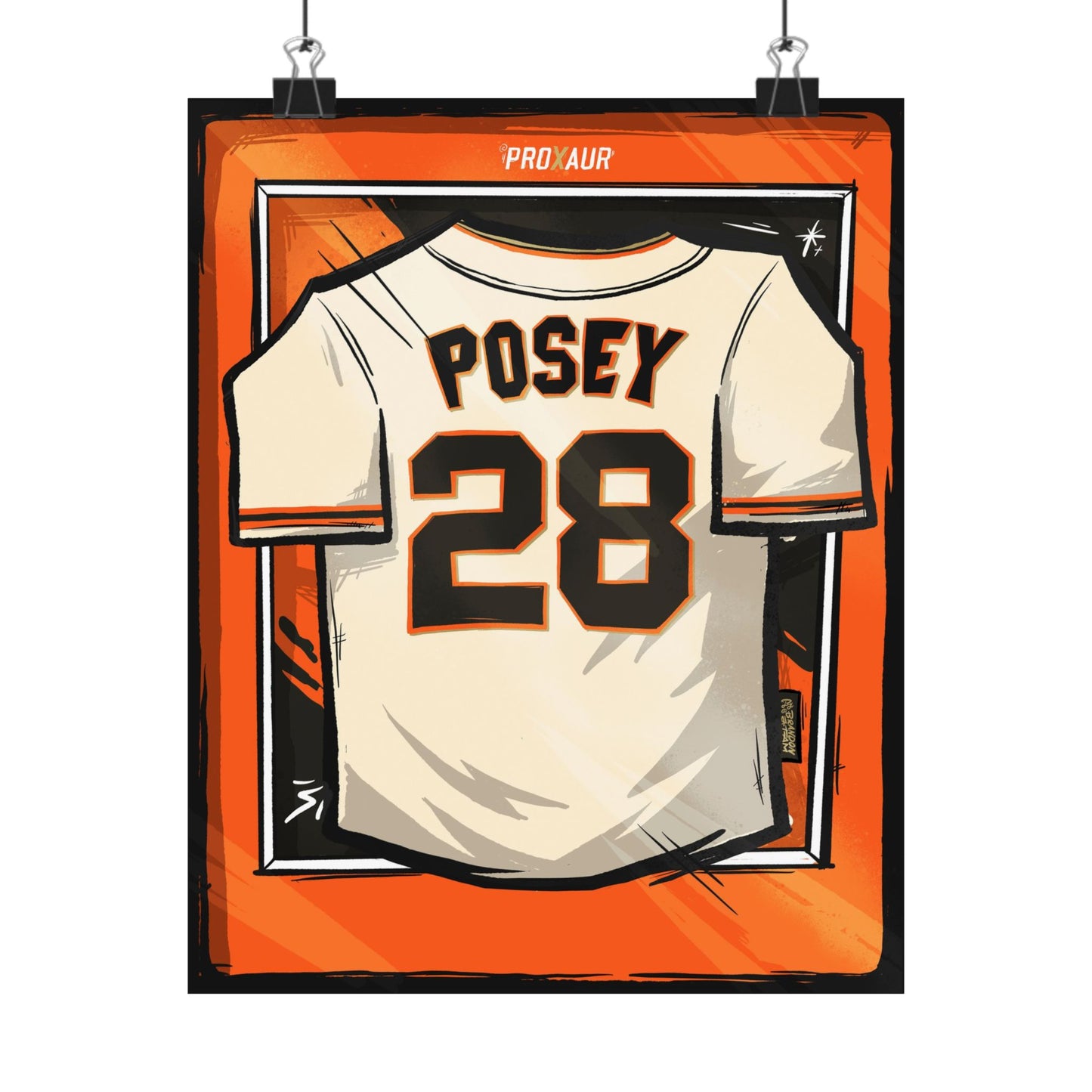 Buster Posey #28 San Francisco 'Home' Jersey Poster
