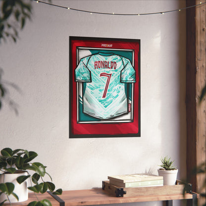 RONALDO Portugal Variant Fútbol Jersey Poster