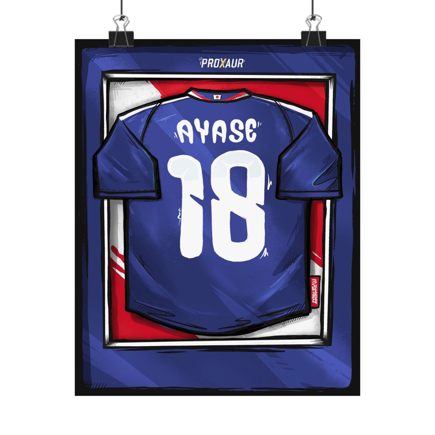 AYASE Japan Fútbol Jersey Poster