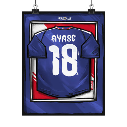 AYASE Japan Fútbol Jersey Poster