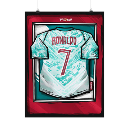 RONALDO Portugal Variant Fútbol Jersey Poster
