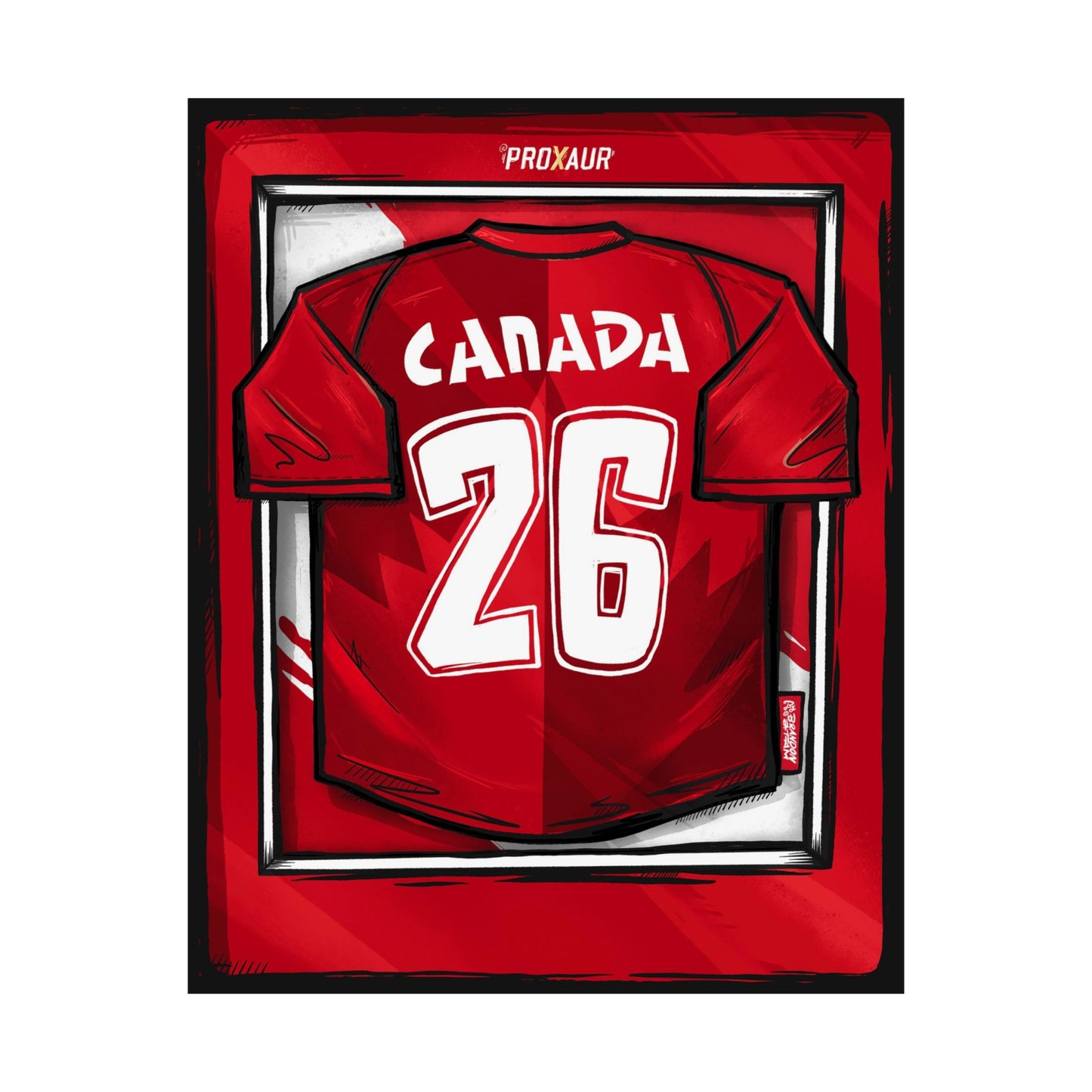 CANADA Fútbol Jersey Poster