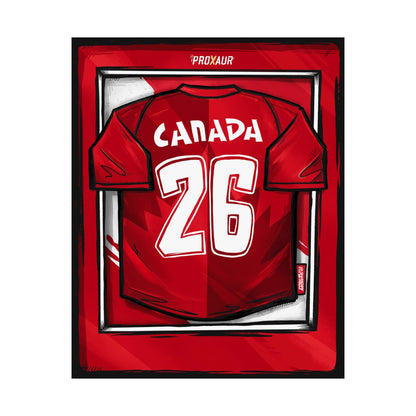 CANADA Fútbol Jersey Poster