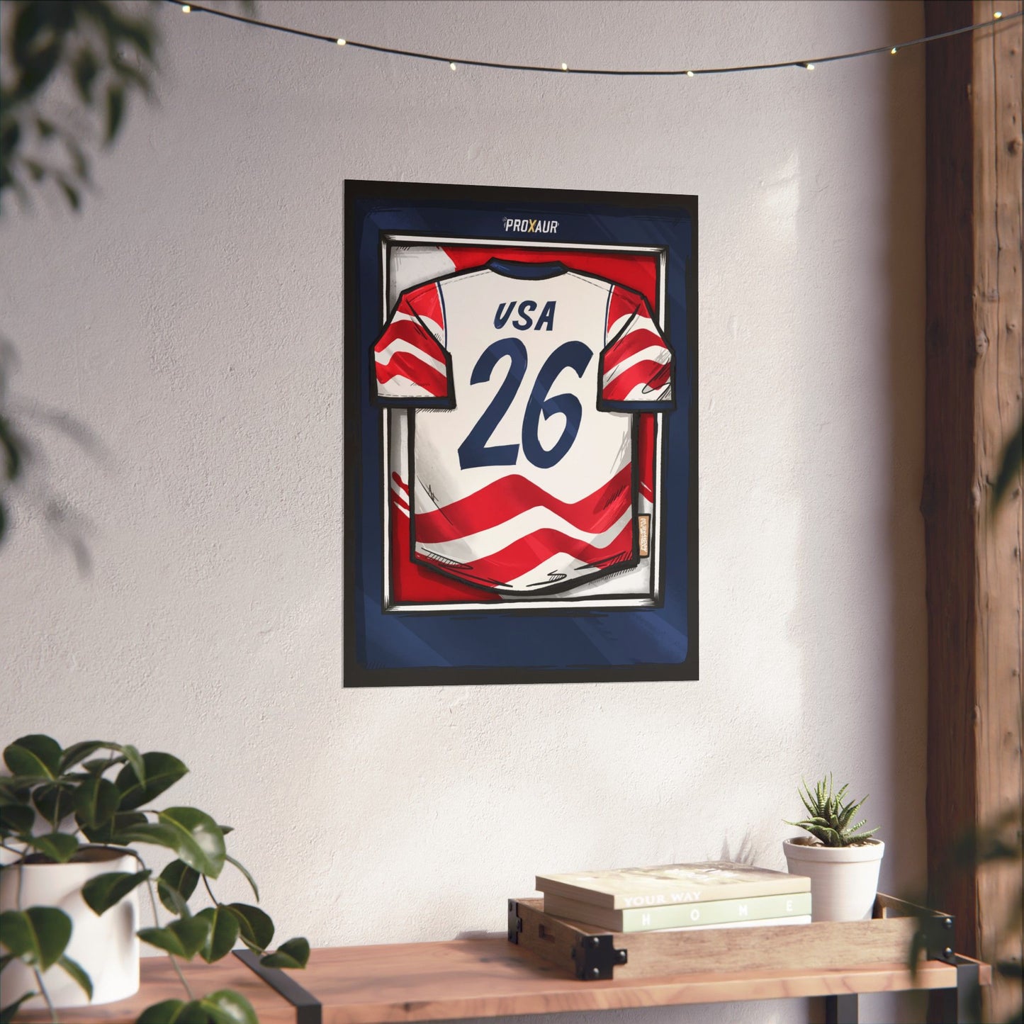 USA Soccer Jersey Poster