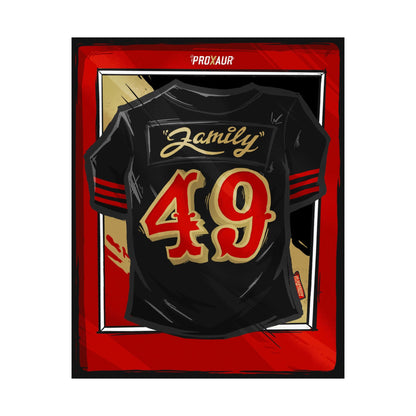 Family Rivalries #49 San Francisco 'Black' Jersey Poster