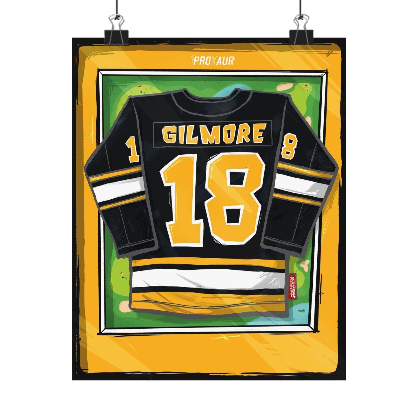 Happy Gilmore #18 Hockey Jersey Poster