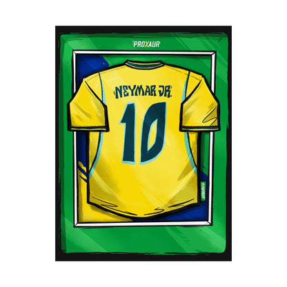 NEYMAR JR. Brazil Fútbol Jersey Poster