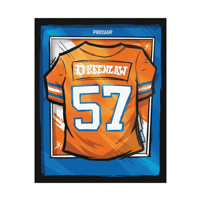 Dre Greenlaw #57 Denver 'Throwback Orange' Jersey Poster