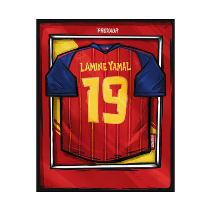Lamine Yamal Spain Fútbol Jersey Poster