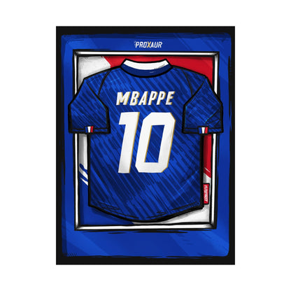 "MBAPPE" France Fútbol Jersey Poster