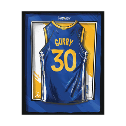 Stephen Curry #30 Golden State 'Home Blue' Jersey Poster