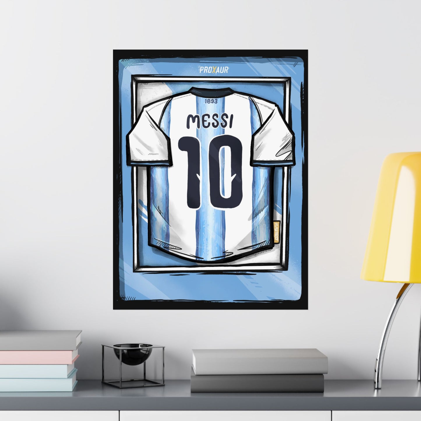 "Messi" Argentina Fútbol Jersey Poster
