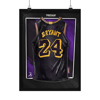 Kobe Bryant #24 Los Angeles 'Mamba Snakeskin' City Edition Jersey Poster