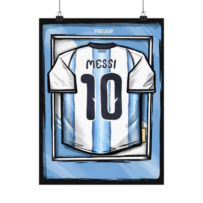 "Messi" Argentina Fútbol Jersey Poster