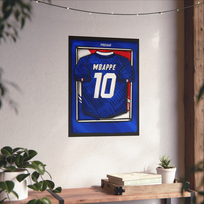"MBAPPE" France Fútbol Jersey Poster