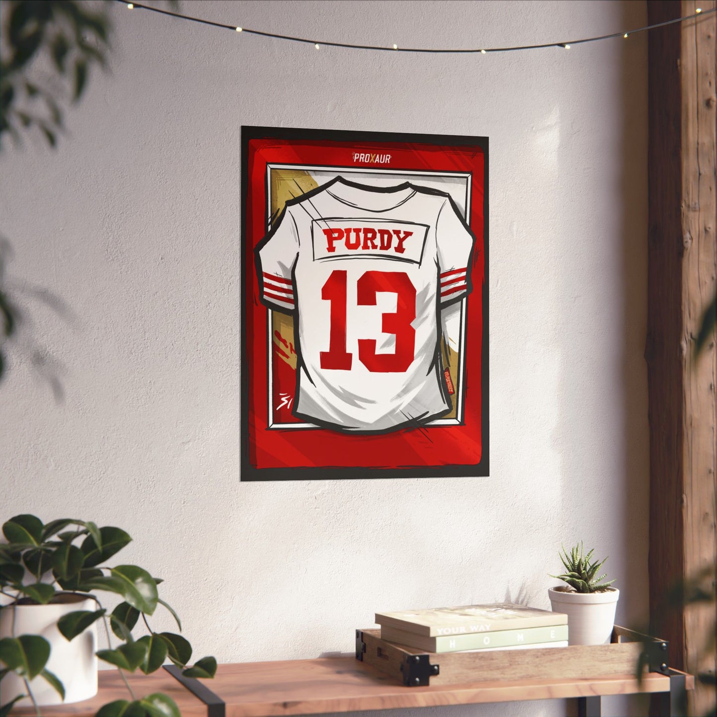 Brock Purdy #13 San Francisco 'Away White' Jersey Poster