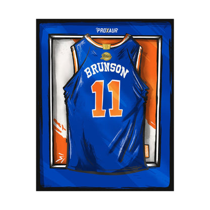 BRUNSON #11 New York 'King of New York' Champions edition Jersey Poster