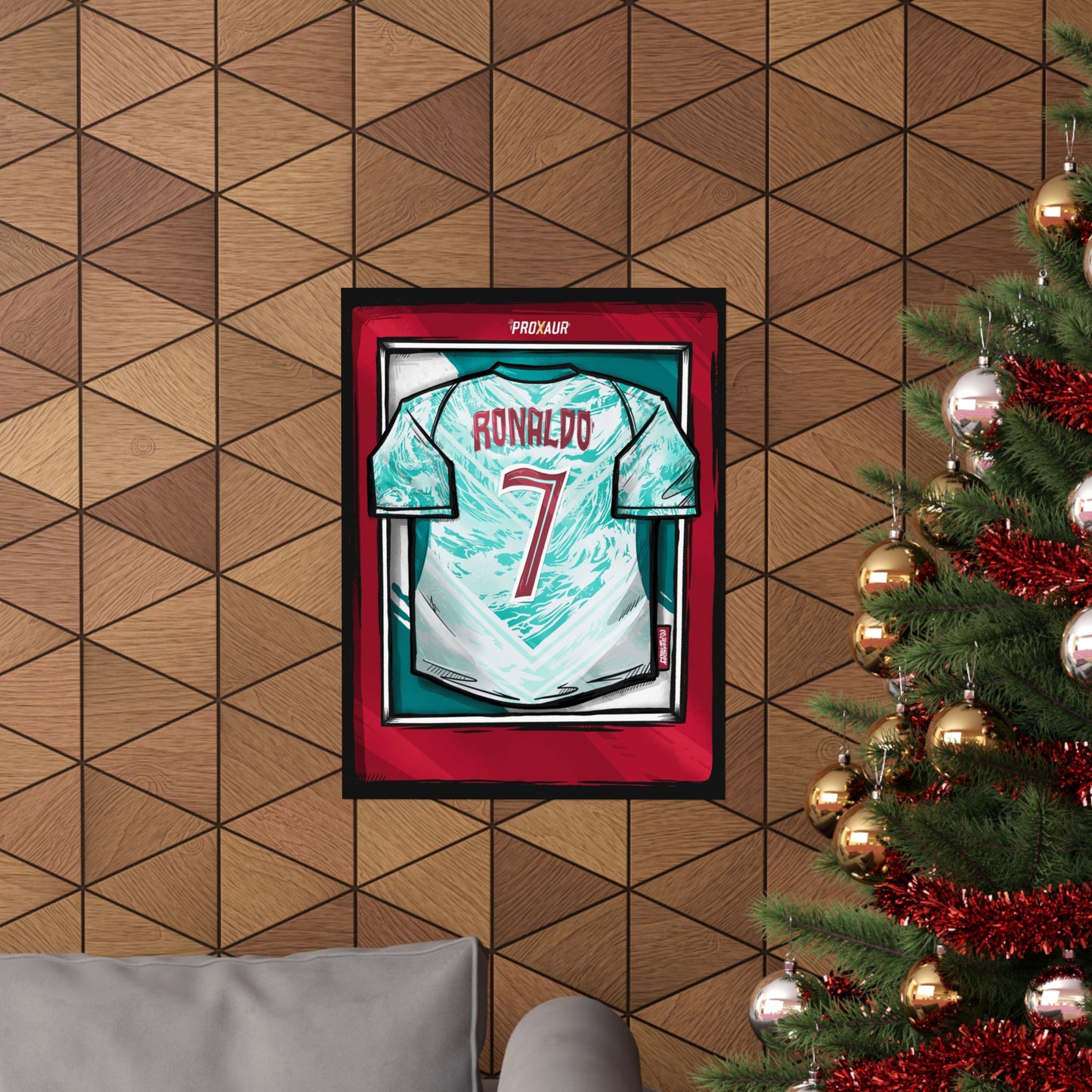 RONALDO Portugal Variant Fútbol Jersey Poster
