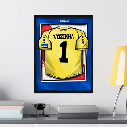 "VOZINHA" Cape Verde Fútbol Jersey Poster