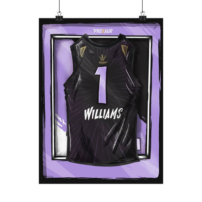 Williams "Golden State" Jersey Poster