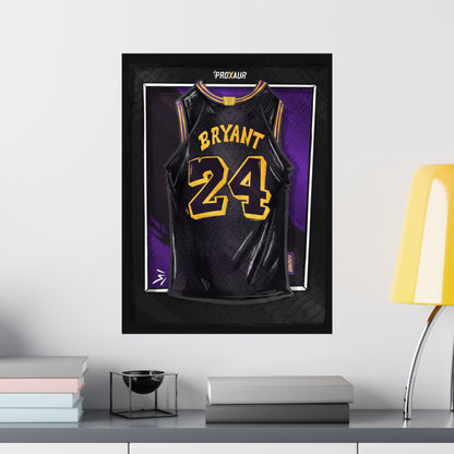Kobe Bryant #24 Los Angeles 'Mamba Snakeskin' City Edition Jersey Poster