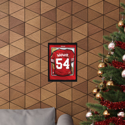 Fred Warner #54 San Francisco 'Home Red' Jersey Poster