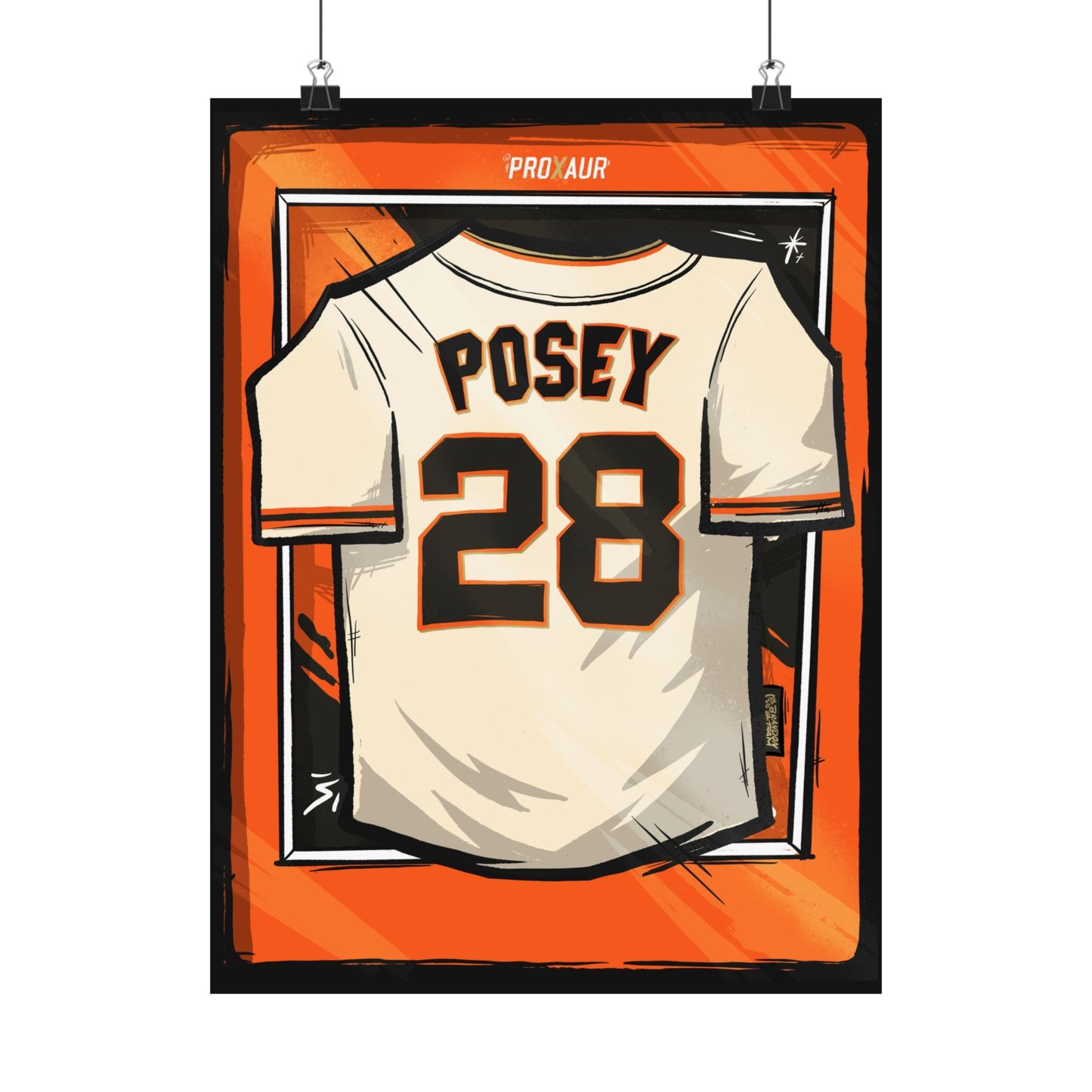 Buster Posey #28 San Francisco 'Home' Jersey Poster