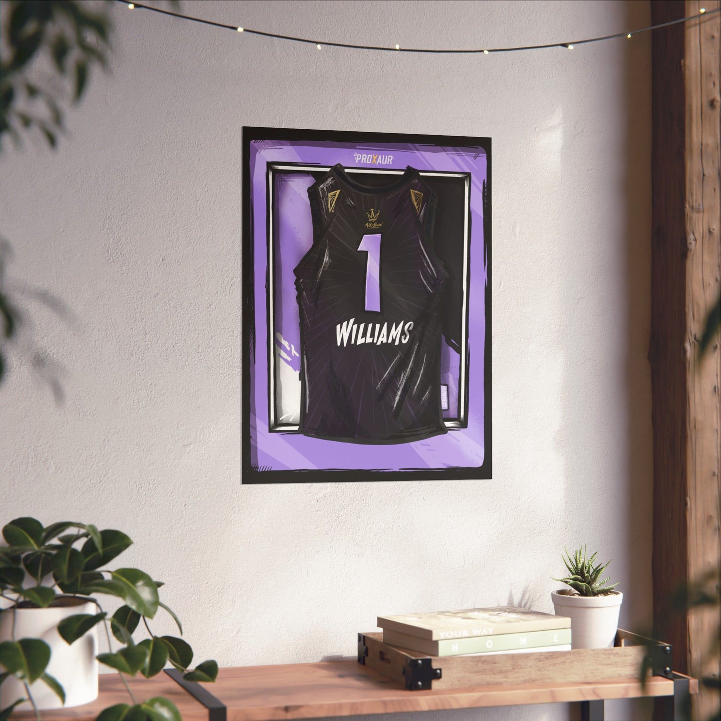 Williams "Golden State" Jersey Poster