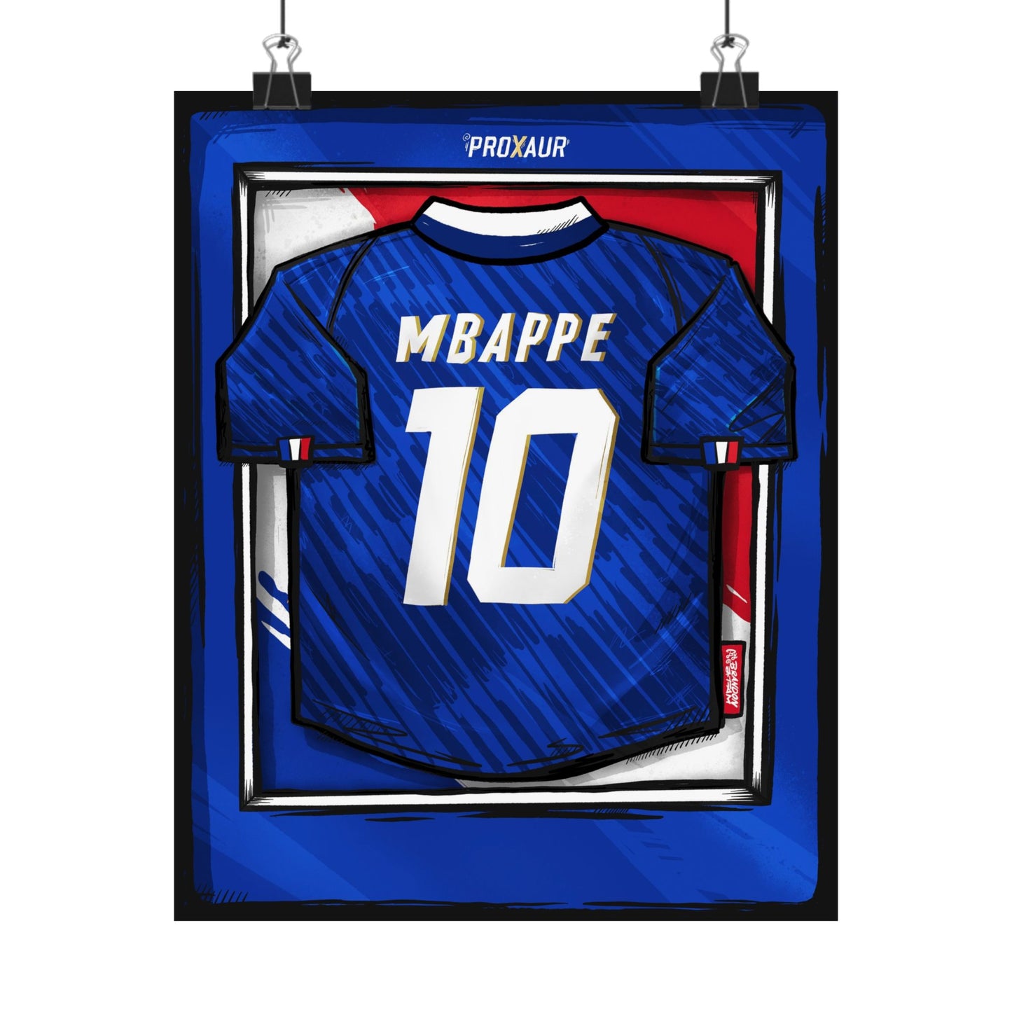 "MBAPPE" France Fútbol Jersey Poster