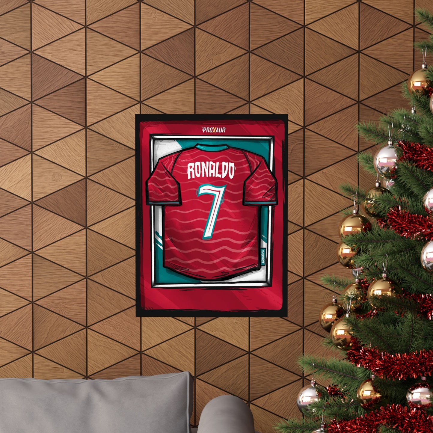 Ronaldo Argentina Fútbol Jersey Poster