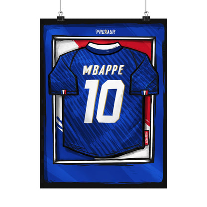 "MBAPPE" France Fútbol Jersey Poster