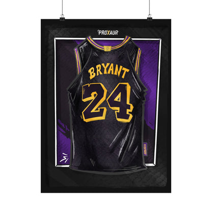 Kobe Bryant #24 Los Angeles 'Mamba Snakeskin' City Edition Jersey Poster