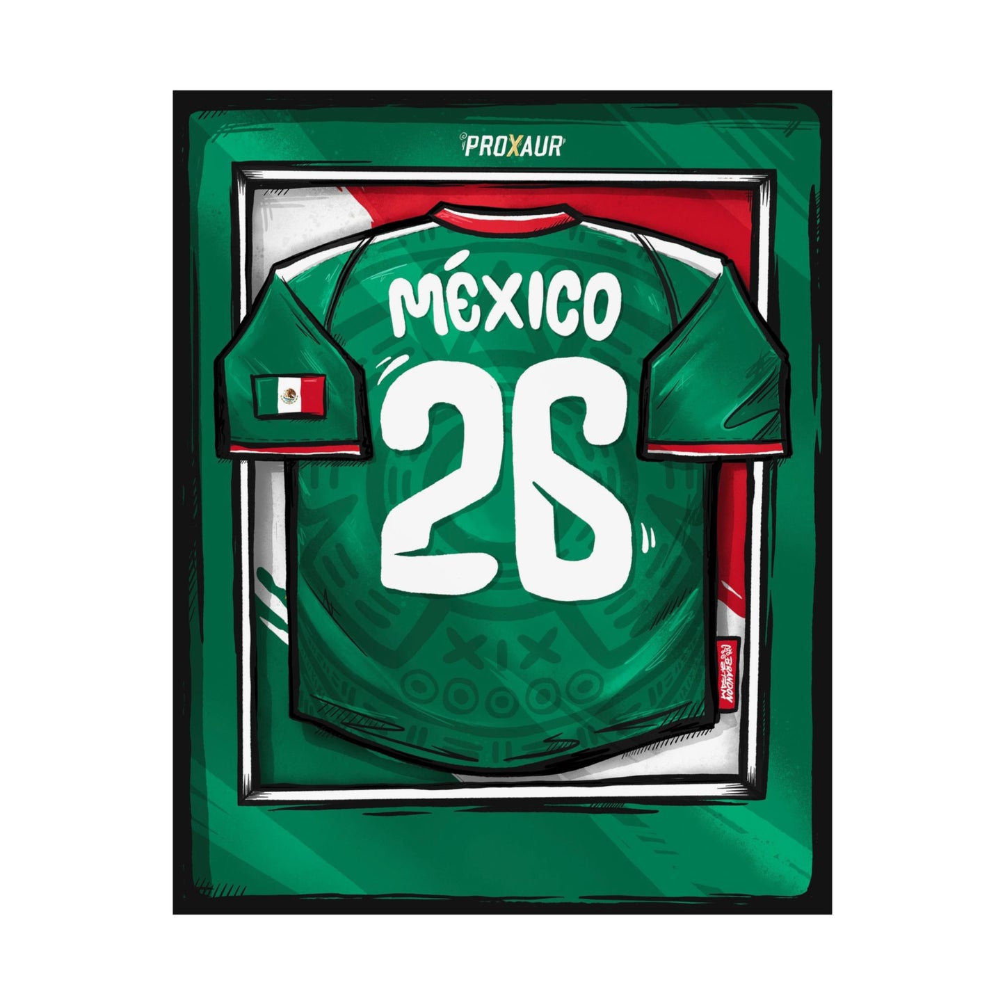MEXICO Fútbol Pride Jersey Poster