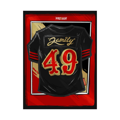 Family Rivalries #49 San Francisco 'Black' Jersey Poster