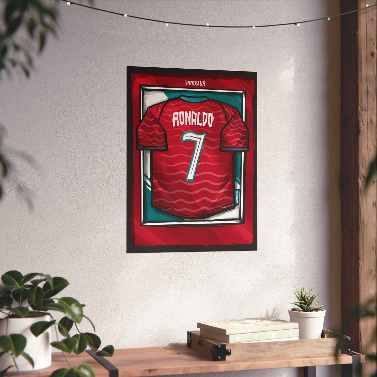 Ronaldo Argentina Fútbol Jersey Poster