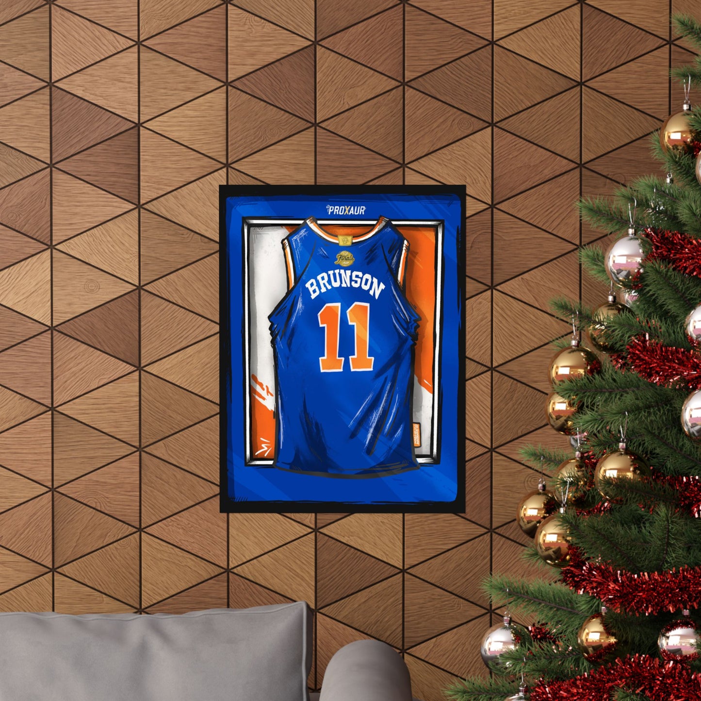 BRUNSON #11 New York 'King of New York' Champions edition Jersey Poster