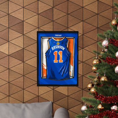 BRUNSON #11 New York 'King of New York' Champions edition Jersey Poster
