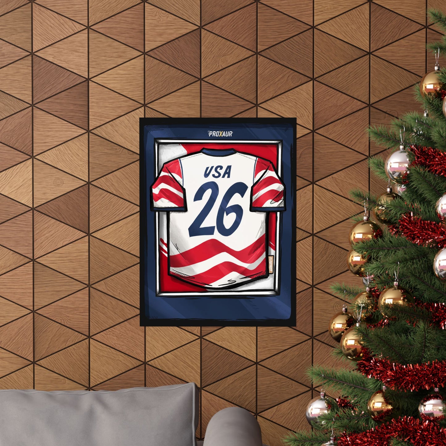 USA Soccer Jersey Poster