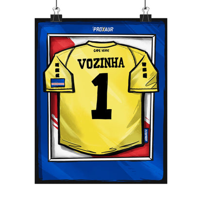 "VOZINHA" Cape Verde Fútbol Jersey Poster
