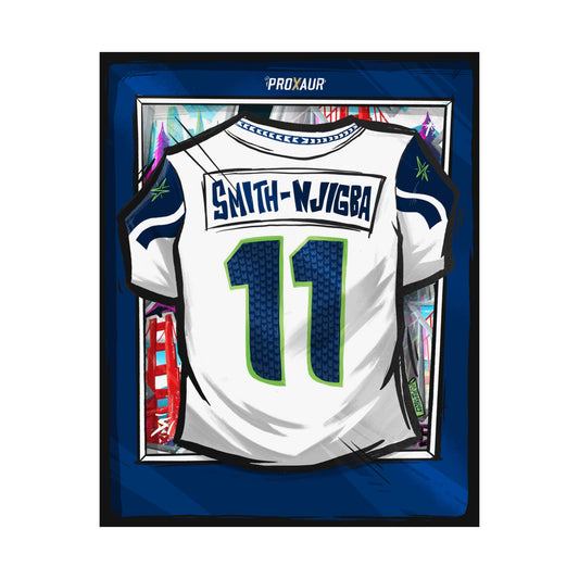 Jaxon Smith-Njigba #11 Seattle 'LX Limited Edition' Jersey Poster