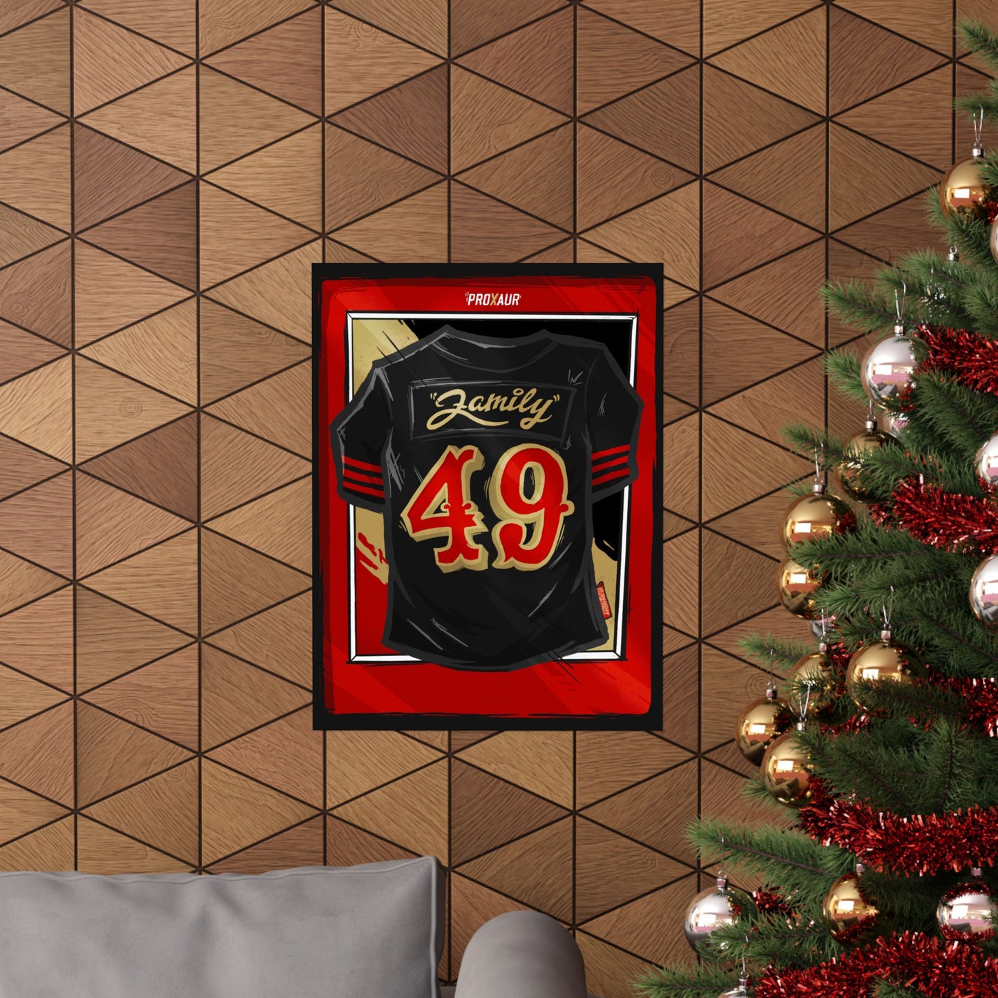 Family Rivalries #49 San Francisco 'Black' Jersey Poster