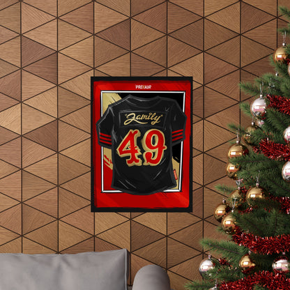 Family Rivalries #49 San Francisco 'Black' Jersey Poster