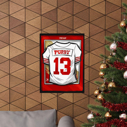 Brock Purdy #13 San Francisco 'Away White' Jersey Poster
