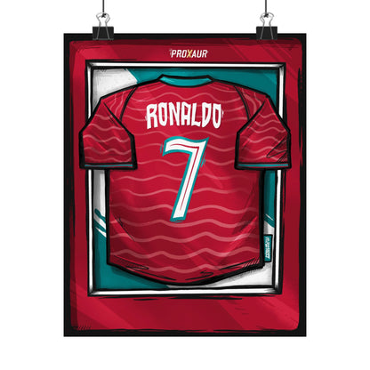 Ronaldo Argentina Fútbol Jersey Poster