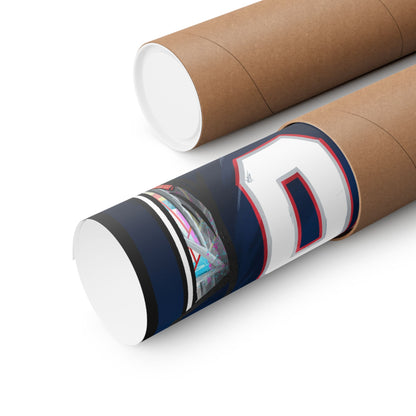 Drake Maye #10 New England 'LX Limited Edition' Jersey Poster